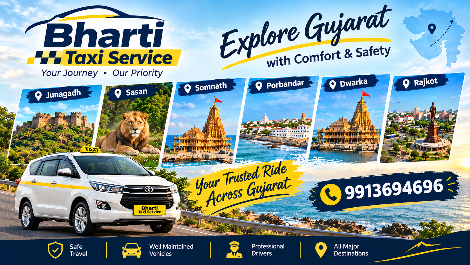 Bharti Taxi Service Gujarat